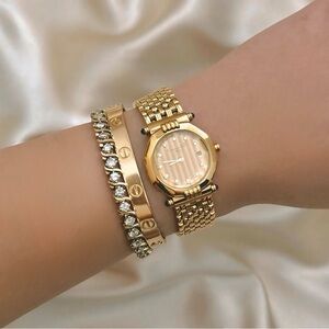 AUTHENTIC RARE VINTAGE DIOR DIAMOND WATCH